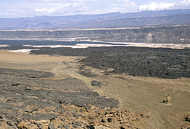 Lavas from Ardoukoba volcano in Rift Valley 152m below sea level, Afar Triangle, Djibouti, Africa