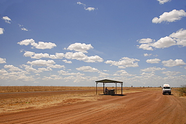 Flatlands south of the Gulf of Carpenteria, crossed by the Cloncurry to Normanton highway, Queensland, Australia, Pacific