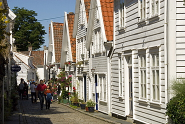 Gamle Stavanger (the old town), Stavanger, Norway, Scandinavia, Europe