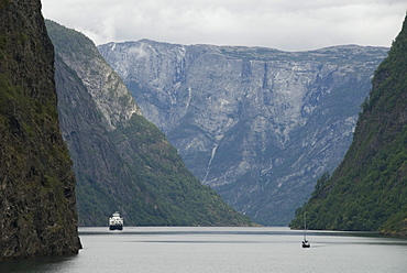 Naeroyfjord, Sognefjord, Norway, Scandinavia, Europe