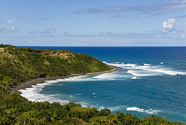 The empty northeast coast, St. Kitts island, St. Kitts and Nevis, West Indies, Caribbean, Central America