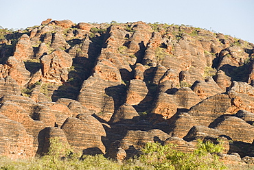 Sandstone hills in The Domes area of Purnululu National Park (Bungle Bungle), UNESCO World Heritage Site, Western Australia, Australia, Pacific 