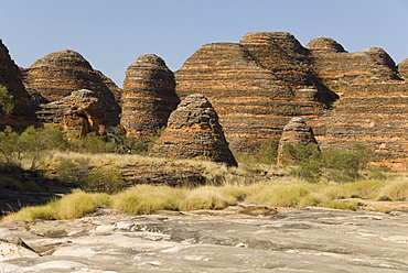 Sandstone hills in The Domes area of Purnululu National Park (Bungle Bungle), UNESCO World Heritage Site, Western Australia, Australia, Pacific 