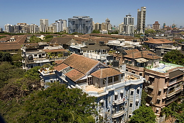 Roof-tops and high-rises of Colaba, Mumbai, India, Asia 