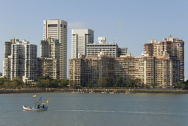 High-rises of southern Colaba, Mumbai, India, Asia 