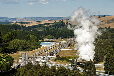 Wairakei Geothermal Power Station, Taupo, North Island, New Zealand, Pacific