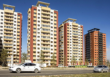 High-rise suburbs, Ulaanbaata, Mongolia, Asia