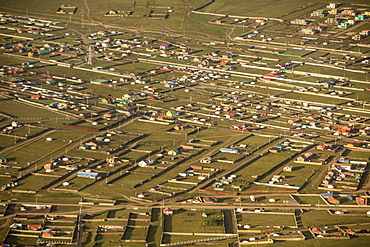 Urban sprawl, ger suburbs of Ulaanbaata, Mongolia, Asia