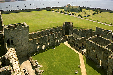 Portchester castle, Hampshire, England, United Kingdom, Europe