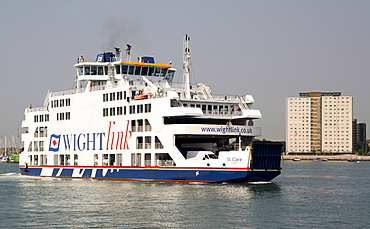 Isle of Wight ferry at Portsmouth, Hampshire, England, United Kingdom, Europe