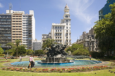 Plaza Fabini, Montevideo, Uruguay, South America