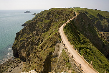 La Coupee, Sark, Channel Islands, United Kingdom, Europe