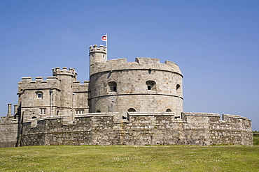 Henry VIII's fort, Pendennis castle, Falmouth, Cornwall, England, United Kingdom, Europe