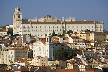 Santa Luzia church and Sao Vicente monastery, Lisbon, Portugal, Europe