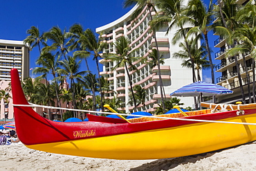 Waikiki beach, Honolulu, Oahu, Hawaii, United States of America, Pacific