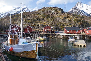 Nusfjord, Lofoten Islands, Nordland, Arctic, Norway, Scandinavia, Europe