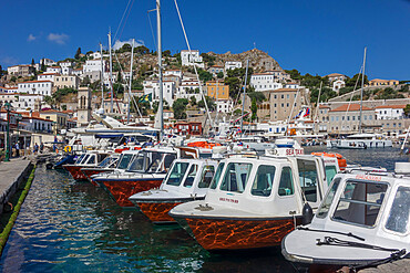 Port, Hydra, Saronic Islands, Greek Islands, Greece, Europe