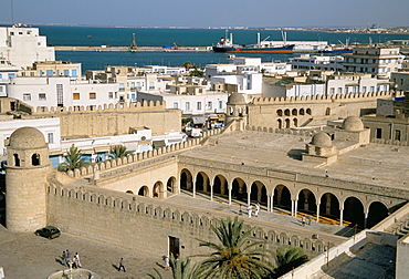 View from Ribat of the Medina, Sousse, UNESCO World Heritage Site, Tunisia, North Africa, Africa