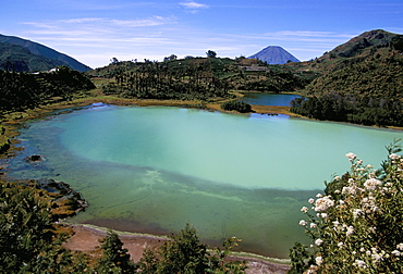 Telega Warna (Talaga Warna) Dieng Plateau, island of Java, Indonesia, Southeast Asia, Asia