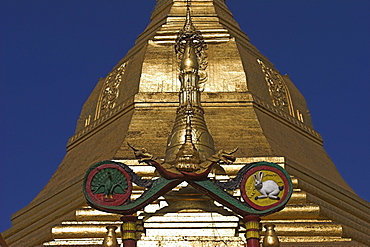 Sule Pagoda, Yangon (Rangoon), Myanmar (Burma), Asia