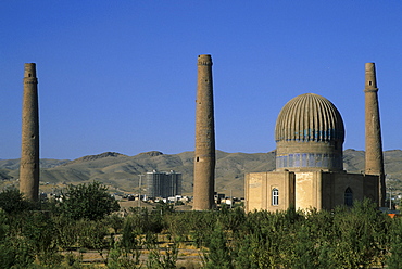 Gaur Shad 's Mausoleum, part of the Mousallah Complex, Herat, Afghanistan, Asia