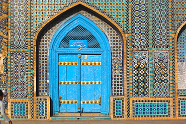 Shrine of Hazrat Ali, who was assassinated in 661, Mazar-I-Sharif, Balkh province, Afghanistan, Asia