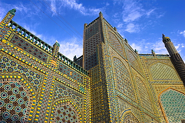 Shrine of Hazrat Ali, who was assassinated in 661, Mazar-I-Sharif, Afghanistan, Asia