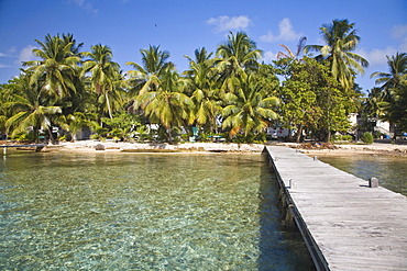 Jetty, Tobaco Caye, Belize, Central America