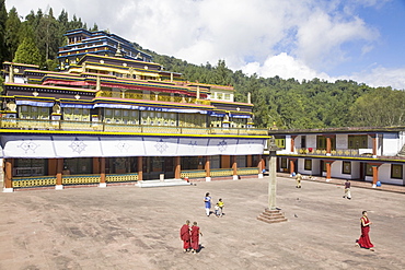 Main monastery building, Rumtek Gompa Complex, Gangtok, Sikkim, India, Asia