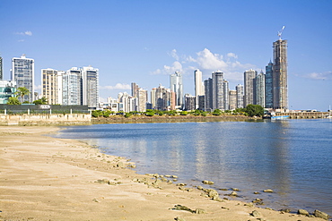 Avenue Balboa beach and Punta Paitilla, Panama City, Panama, Central America