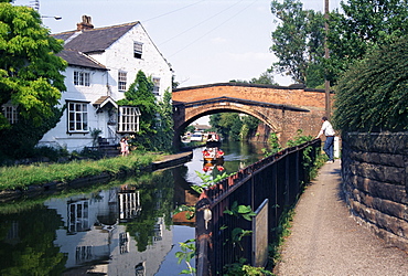 Bridgewater Canal, completed in 1767, Lymm, Cheshire, England, United Kingdom, Europe