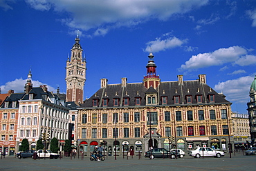 The Vielle Bourse on the Grand Place in the city of Lille in Nord Pas de Calais, France, Europe