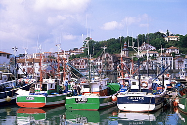 The harbour, St. Jean de Luz, Aquitaine, France, Europe