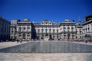 The courtyard, Somerset House, built in 1770, Strand, London, England, United Kingdom, Europe