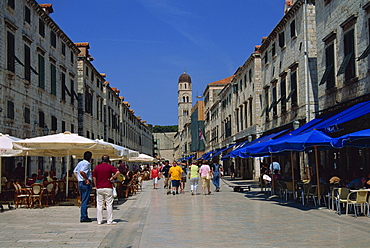 The Stradun, Dubrovnik old city, Dalmatia, Croatia, Europe