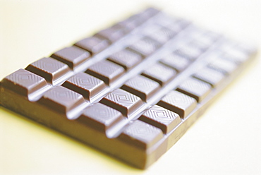 Studio shot of a bar of chocolate