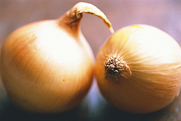 Close-up of two onions