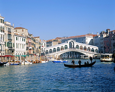 Rialto Bridge, Venice, UNESCO World Heritage Site, Veneto, Italy, Europe