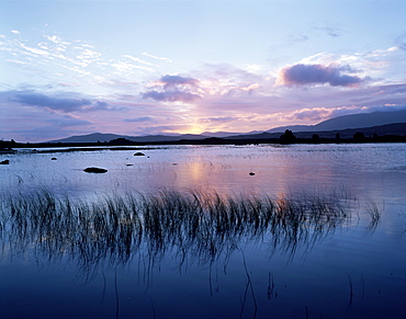 Loch Ba' at sunrise, Rannoch Moor, near Glencoe, Western Highlands, Scotland, United Kingdom, Europe