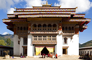 Gangte Goemba, Gangte, Phobjikha Valley, Bhutan, Asia