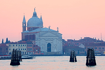 Chiesa del Santissimo Redentore at sunset, Giudecca, Venice, UNESCO World Heritage Site, Veneto, Italy, Europe