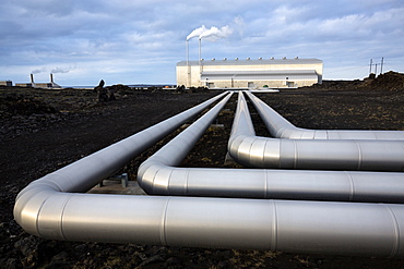 The Reykjanes Power Station is a geothermal power station located in Reykjanes at the southwestern tip of Iceland, Polar Regions