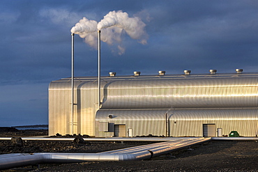 The Reykjanes Power Station is a geothermal power station located in Reykjanes at the southwestern tip of Iceland, Polar Regions