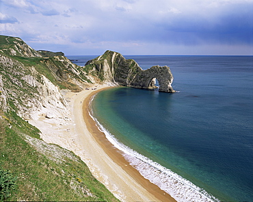 Durdle Door stone arch, Dorset, England, United Kingdom, Europe