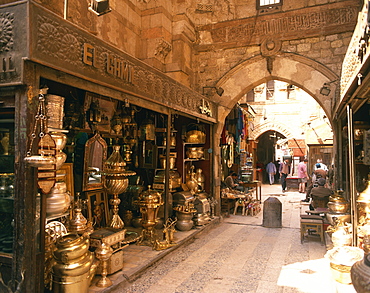 Khan-el-Khalili Bazaar, Cario, Egypt, North Africa, Africa