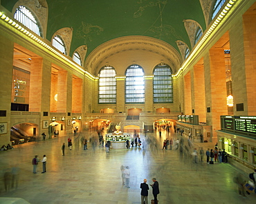 Interior of Grand Central Station, New York, United States of America, North America