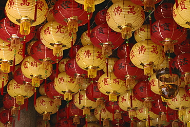 Lanterns in the Kek Lok Si Temple at Air Hitam, Penang, Malaysia, Southeast Asia, Asia