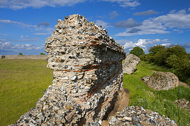 Burgh Castle, Great Yarmouth, Norfolk, England, United Kingdom, Europe