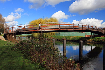 Jarrold Bridge, Sir Peter Jarrold's dream. designed by Stephen James, Norwich, Norfolk, England, United Kingdom, Europe