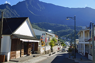 Main Street (Rue de Pere Boiteau), Cilaos, Reunion, Indian Ocean, Africa